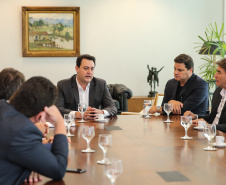 Projeto prevê a duplicação de aproximadamente seis quilômetros da rodovia, entre o posto da Polícia Rodoviária Federal (PRF) e o trevo do distrito de São João do Oeste. Projeto executivo será doado pela Associação Comercial e Industrial de Cascavel (ACIC)   Curitiba, 30/01/2020 - Foto: Geraldo Bubniak/AEN