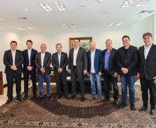 Projeto prevê a duplicação de aproximadamente seis quilômetros da rodovia, entre o posto da Polícia Rodoviária Federal (PRF) e o trevo do distrito de São João do Oeste. Projeto executivo será doado pela Associação Comercial e Industrial de Cascavel (ACIC)  Curitiba, 30/01/2020 - Foto: Geraldo Bubniak/AEN