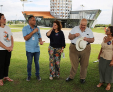 As mudas foram plantadas no Memorial do Rio Iguaçu, espaço mantido pela Sanepar para educação socioambiental
Foto: Sanepar