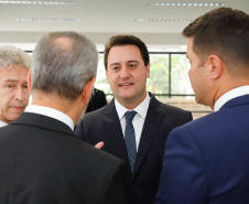 Ratinho Junior destacou que Assembleia foi importante para que o Governo do Estado pudesse modernizar a máquina pública ao longo dos primeiros 12 meses de mandato, garantindo reformas que o Estado precisava fazer.

Foto: Rodrigo Felix Leal