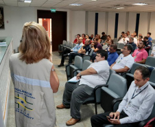Portos do Paraná realizou reuniões com Anvisa, Marinha, Regional de Saúde, Samu, Hospital Regional do Litoral, empresas, armadores e operadores portuários, sobre o novo coronavirus. Foi ressalta importância dos planos de contingência e da articulação entre órgãos para o enfrentamento da doença. Foto Claudio Neves / Portos do Paraná