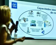 Portos do Paraná realizou reuniões com Anvisa, Marinha, Regional de Saúde, Samu, Hospital Regional do Litoral, empresas, armadores e operadores portuários, sobre o novo coronavirus. Foi ressalta importância dos planos de contingência e da articulação entre órgãos para o enfrentamento da doença. Foto Claudio Neves / Portos do Paraná