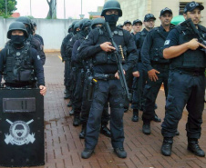 A regional de Maringá do Departamento Penitenciário do Paraná (Depen) divulgou, na tarde desta segunda-feira (03/02), o balanço das operações, prisões e apreensões realizadas nas 42 unidades penais subordinadas à coordenação da região noroeste em todo o ano de 2019. Foto: DEPEN