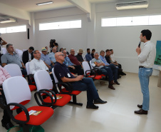 O presidente da Copel, Daniel Slaviero, e o superintendente de Projetos Especiais, Júlio Omori, estiveram ontem no Show Rural, em Cascavel, em reuniões com empresários e produtores das regiões Oeste e Sudoeste.
Foto: Valdenir Cavalheiro/Copel