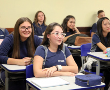 Volta às aulas Colegio Estadual São Paulo Apóstolo.Uberaba. FOTO: ARI DIAS/AEN