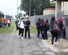 Volta às aulas Colegio Estadual São Paulo Apóstolo.Uberaba. FOTO: ARI DIAS/AEN