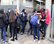 Volta às aulas Colegio Estadual São Paulo Apóstolo.Uberaba. FOTO: ARI DIAS/AEN