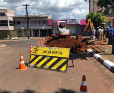 Investimentos são de mais de R$ 9 milhões nas obras, que estão em ritmo acelerado
Foto: Sanepar