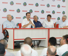 Trevo Cataratas, duplicação na BR-277 e aumento da capacidade de escoamento da Ferroeste vão mudar a realidade de Cascavel e região. Anúncios foram feitos nesta quarta-feira (05) no Show Rural Coopavel.
Foto: Rodrigo Felix Leal