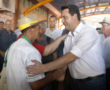 O governador Carlos Massa Ratinho Junior participa nesta quarta-feira (05) do Show Rural Coopavel, em Cascavel, no Oeste do Paraná. Às 15 horas, Ratinho Junior recebeu a imprensa para entrevista coletiva. O encontro será na estruturação de administração do evento. Em seguida, o governador visitará os estandes da feira.
Foto Gilson Abreu/Aen
