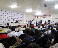 O governador Carlos Massa Ratinho Junior participa nesta quarta-feira (05) do Show Rural Coopavel, em Cascavel, no Oeste do Paraná. Às 15 horas, Ratinho Junior recebeu a imprensa para entrevista coletiva. O encontro será na estruturação de administração do evento. Em seguida, o governador visitará os estandes da feira.
Foto Gilson Abreu/Aen
