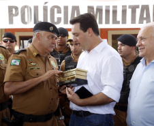 O governador Carlos Massa Ratinho Junior participa nesta quarta-feira (05) do Show Rural Coopavel, em Cascavel, no Oeste do Paraná. Às 15 horas, Ratinho Junior recebeu a imprensa para entrevista coletiva. O encontro será na estruturação de administração do evento. Em seguida, o governador visitará os estandes da feira.
Foto Gilson Abreu/Aen
