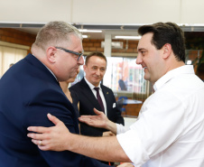 O Governo do Paraná deu início nesta quarta-feira (05) às negociações para a continuidade de um termo de cooperação técnica com a Província de Wiekopolska, na Polônia. O governador Carlos Massa Ratinho Junior encontrou-se com a comitiva de poloneses, liderada pelo vice-governador da região, Krzysztof Grabowski, para iniciar os contatos. - Cascavel, 05/02/2020  - Foto: Rodrigo Félix Leal/AEN