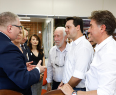 O Governo do Paraná deu início nesta quarta-feira (05) às negociações para a continuidade de um termo de cooperação técnica com a Província de Wiekopolska, na Polônia. O governador Carlos Massa Ratinho Junior encontrou-se com a comitiva de poloneses, liderada pelo vice-governador da região, Krzysztof Grabowski, para iniciar os contatos. - Cascavel, 05/02/2020  - Foto: Rodrigo Félix Leal/AEN
