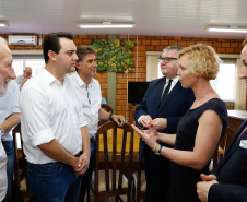 O Governo do Paraná deu início nesta quarta-feira (05) às negociações para a continuidade de um termo de cooperação técnica com a Província de Wiekopolska, na Polônia. O governador Carlos Massa Ratinho Junior encontrou-se com a comitiva de poloneses, liderada pelo vice-governador da região, Krzysztof Grabowski, para iniciar os contatos. - Cascavel, 05/02/2020  - Foto: Rodrigo Félix Leal/AEN