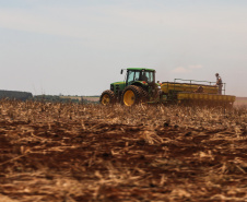 Plantação, trator , Agricultura Foz do Iguaçu, 30/10/2019 -  Foto: Geraldo Bubniak/AEN