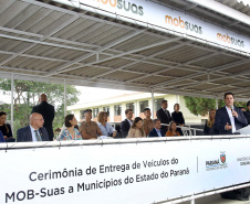 A Rede de Proteção Social e Especial Básica do Paraná ganhou reforço nesta sexta-feira (07), com o repasse de 222 carros e 15 micro-ônibus para 167 municípios do Estado