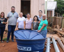 O programa Caixa d?Água Boa, da Secretaria da Justiça, Família e Trabalho, em parceria com a Sanepar beneficiará em 2020 um total de 4 mil famílias de 144 municípios.   -  Curitiba, 11/02/2020  -  Foto: Divulgação SEJUF