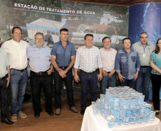 A Companhia de Saneamento do Paraná (Sanepar) e a Prefeitura de Campo Mourão entregaram, nesta terça-feira (11), as obras de revitalização do Museu do Saneamento, localizado no Parque do Lago. Solenidade teve presença de autoridades e funcionários da Sanepar -  Campo Mourão, 11/02/2020  -  Foto: Divulgação Sanepar