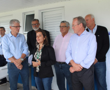 O Governo do Estado inaugurou nesta terça-feira (11) em Campina Grande do Sul, na Região Metropolitana de Curitiba, o novo Posto de Fiscalização de Trânsito Agropecuário, da Agência de Defesa Agropecuária do Paraná (Adapar). Também foi assinado um termo que determina a cessão do posto do Fundepec para a Adapar.  - Campina Grande do Sul, 11/02/2020  -  Foto: Gisele Barão/SEAB