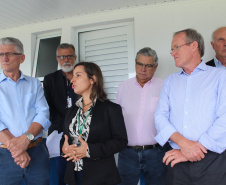O Governo do Estado inaugurou nesta terça-feira (11) em Campina Grande do Sul, na Região Metropolitana de Curitiba, o novo Posto de Fiscalização de Trânsito Agropecuário, da Agência de Defesa Agropecuária do Paraná (Adapar). Também foi assinado um termo que determina a cessão do posto do Fundepec para a Adapar.  - Campina Grande do Sul, 11/02/2020  -  Foto: Gisele Barão/SEAB