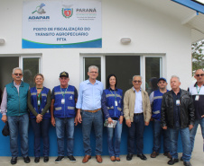 O Governo do Estado inaugurou nesta terça-feira (11) em Campina Grande do Sul, na Região Metropolitana de Curitiba, o novo Posto de Fiscalização de Trânsito Agropecuário, da Agência de Defesa Agropecuária do Paraná (Adapar). Também foi assinado um termo que determina a cessão do posto do Fundepec para a Adapar.  - Campina Grande do Sul, 11/02/2020  -  Foto: Gisele Barão/SEAB
