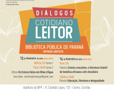 O projeto Cotidiano Leitor da Secretaria de Estado da Comunicação Social e da Cultura promove nesta quinta e sexta-feira, dias 13 e 14 de fevereiro, o evento ?Diálogos: literatura e identidade negra? na Biblioteca Pública do Paraná. A participação é gratuita.  -  Curitiba, 12/02/2020  -  Foto: Raquel Cristina Dzierva/BPP