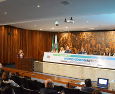 Objetivo foi informar sobre as ações que o Brasil e o Paraná estão tomando e alertar como as pessoas podem se proteger da doença. Representante do Ministério da Saúde destacou a organização do Paraná. Foto: SESA