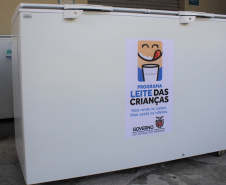 O Programa Leite das Crianças, do Governo do Estado, recebeu 700 caixas térmicas e 176 freezers para os pontos de distribuição e redistribuição. Os equipamentos estão sendo transportados ao longo desta semana para os núcleos regionais da Secretaria de Estado da Agricultura e do Abastecimento, que encaminharão aos municípios conforme a necessidade de cada um.  -  Curitiba, 13/02/2020  -  Foto: Gisele Barão/SEAB