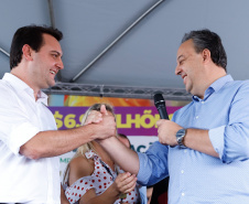 Governador Carlos Massa Ratinho Junior entrega a nova sede do Colégio Estadual Bandeirantes, em Campina Grande do Sul e libera recursos para pavimentação de ruas da cidade - Campina Grande do Sul, 13/02/2020 - Foto:  Rodrigo Félix Leal/AEN
