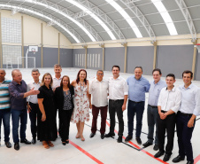 Governador Carlos Massa Ratinho Junior entrega a nova sede do Colégio Estadual Bandeirantes, em Campina Grande do Sul e libera recursos para pavimentação de ruas da cidade - Campina Grande do Sul, 13/02/2020 - Foto:  Rodrigo Félix Leal/AEN