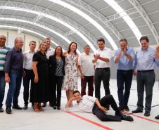 Governador Carlos Massa Ratinho Junior entrega a nova sede do Colégio Estadual Bandeirantes, em Campina Grande do Sul e libera recursos para pavimentação de ruas da cidade - Campina Grande do Sul, 13/02/2020 - Foto:  Rodrigo Félix Leal/AEN