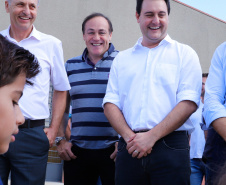 Governador Carlos Massa Ratinho Junior entrega a nova sede do Colégio Estadual Bandeirantes, em Campina Grande do Sul e libera recursos para pavimentação de ruas da cidade - Campina Grande do Sul, 13/02/2020 - Foto:  Rodrigo Félix Leal/AEN