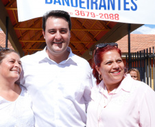 Governador Carlos Massa Ratinho Junior entrega a nova sede do Colégio Estadual Bandeirantes, em Campina Grande do Sul e libera recursos para pavimentação de ruas da cidade - Campina Grande do Sul, 13/02/2020 - Foto:  Rodrigo Félix Leal/AEN