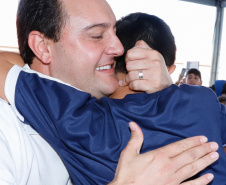 Governador Carlos Massa Ratinho Junior entrega a nova sede do Colégio Estadual Bandeirantes, em Campina Grande do Sul e libera recursos para pavimentação de ruas da cidade - Campina Grande do Sul, 13/02/2020 - Foto:  Rodrigo Félix Leal/AEN
