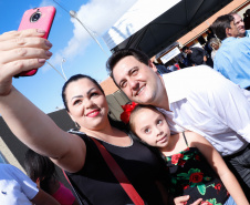 Governador Carlos Massa Ratinho Junior entrega a nova sede do Colégio Estadual Bandeirantes, em Campina Grande do Sul e libera recursos para pavimentação de ruas da cidade - Campina Grande do Sul, 13/02/2020 - Foto:  Rodrigo Félix Leal/AEN