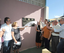 O governador Carlos Massa Ratinho inaugura a Escola Municipal Ana Zorning e confirma recursos para pavimentação, em Rio Negro, região sudeste do Paraná. Presentes no evento: prefeito de Rio Negro, Milton José Paizani; secretário de Desenvolvimento Urbano, João Carlos Ortega; secretário de Educação e do Esporte, Renato Feder; de Agricultura e Abastecimento, Norberto Ortigara; entre outros.Rio Negro, 13-02-20.Foto: Arnaldo Alves / AEN.