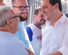 Cerca de 1.100 estudantes do Ensino Fundamental e Ensino Médio, de Sarandi, Noroeste do Paraná, são beneficiados com a nova estrutura da Escola Estadual Vereador Luiz Zanchim, inaugurada nesta sexta-feira (14), pelo governador Carlos Massa Ratinho Junior.  -  Sarandi, 14/02/2020  -  Foto: Rodrigo Félix Leal/AEN