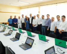 Cerca de 1.100 estudantes do Ensino Fundamental e Ensino Médio, de Sarandi, Noroeste do Paraná, são beneficiados com a nova estrutura da Escola Estadual Vereador Luiz Zanchim, inaugurada nesta sexta-feira (14), pelo governador Carlos Massa Ratinho Junior.  -  Sarandi, 14/02/2020  -  Foto: Rodrigo Félix Leal/AEN