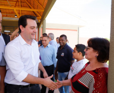 Cerca de 1.100 estudantes do Ensino Fundamental e Ensino Médio, de Sarandi, Noroeste do Paraná, são beneficiados com a nova estrutura da Escola Estadual Vereador Luiz Zanchim, inaugurada nesta sexta-feira (14), pelo governador Carlos Massa Ratinho Junior.  -  Sarandi, 14/02/2020  -  Foto: Rodrigo Félix Leal/AEN
