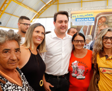 Cerca de 1.100 estudantes do Ensino Fundamental e Ensino Médio, de Sarandi, Noroeste do Paraná, são beneficiados com a nova estrutura da Escola Estadual Vereador Luiz Zanchim, inaugurada nesta sexta-feira (14), pelo governador Carlos Massa Ratinho Junior.  -  Sarandi, 14/02/2020  -  Foto: Rodrigo Félix Leal/AEN