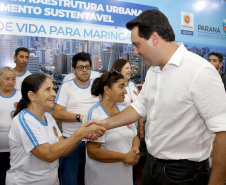 Governador Carlos Massa Ratinho Júnior  libera recursos para melhorias urbanas e desenvolvimento sustentável para Maringá  -  Maringá, 14/02/2020  -  Foto: Jaelson Lucas/AEN