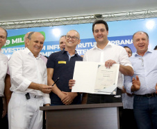 Governador Carlos Massa Ratinho Júnior  libera recursos para melhorias urbanas e desenvolvimento sustentável para Maringá  -  Maringá, 14/02/2020  -  Foto: Jaelson Lucas/AEN