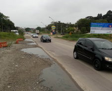 A partir desta segunda-feira (17) as obras de duplicação e ampliação da capacidade da PR-092, a Rodovia dos Minérios, vão começar a afetar o trânsito na capital paranaense. Será necessário interditar a pista esquerda sobre a ponte do Rio Barigui, um pouco antes do Contorno Norte de Curitiba, para execução de seis estacas que servirão de fundações para uma nova ponte.  -  Curitiba, 14/02/2020  -  Foto: Divulgação DER