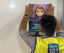 A Força-Tarefa Infância Segura da Secretaria de Justiça, Família e Trabalho iniciou na noite desta sexta-feira (14) a Operação Integrada de Carnaval no litoral, com a participação da Polícia Militar, Corpo de Bombeiros, Polícia Civil, Polícia Científica e Conselho Tutelar e foco na prevenção de crimes e violências contra crianças e adolescentes e no combate à exploração sexual infantil.  - 14/02/2020  -  Foto: Divulgação SEJUF