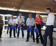 Durante visita ao Parque da Ciência, técnicos da Sanepar detalharam as dificuldades de uso de águas subterrâneas e as consequências negativas quando se faz exploração inadequada
Foto: SANEPAR