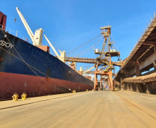 O primeiro embarque do coproduto do processamento do milho para a fabricação de etanol aconteceu em dezembro no porto paranaense de forma inédita no País. Para esta nova operação, ajustes garantiram mais agilidade e produtividade.
Foto: Appa