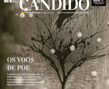 Um dos escritores mais populares de todos os tempos, o norte-americano Edgar Allan Poe (1809-1849) é o destaque da edição 103 do jornal Cândido, publicado pela Biblioteca Pública do Paraná (BPP). O especial de capa, assinado por João Lucas Dusi, resgata sua trajetória (marcada por perdas e controvérsias) e analisa seu legado na cultura contemporânea ? uma influência que vai além da literatura.   -  Curitiba, 18/02/2020  -  Foto: Divulgação BPP