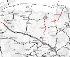 O Departamento de Estradas de Rodagem do Paraná (DER/PR) está atuando em quatro rodovias da região Noroeste, próximas ao Rio Paranapanema, divisa com São Paulo.  -  Foto: Divulgação DER