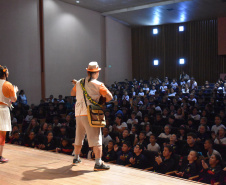 Copel patrocina teatro infantil sobre uso seguro da energia. Foto: Copel